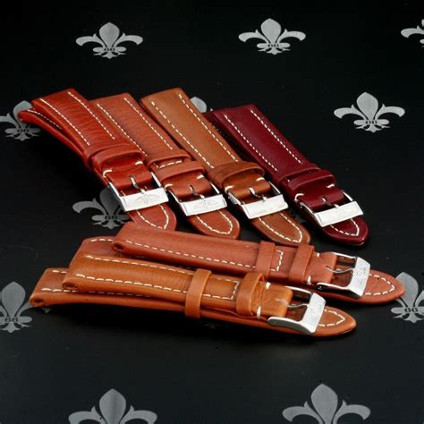 Breitling leather watch straps